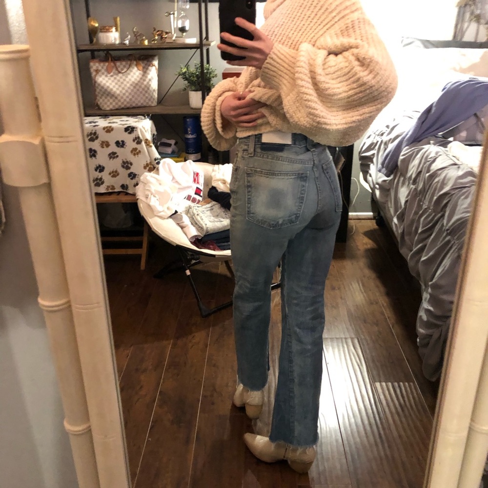 RE/DONE Leandra High Rise Kick Flare